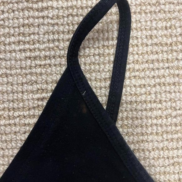 Brandy Melville Womens Black Crop-top